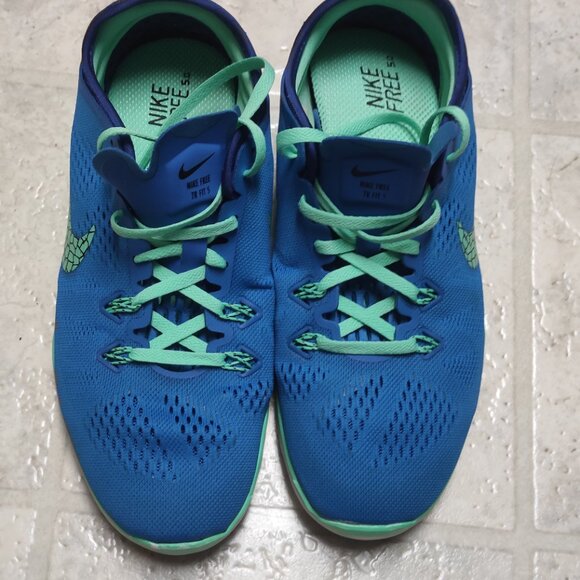 NIKE FREE 5.0 WOMEN SNEAKERS BLUE SIZE US. 9 PRE-OWNED - Picture 6 of 11